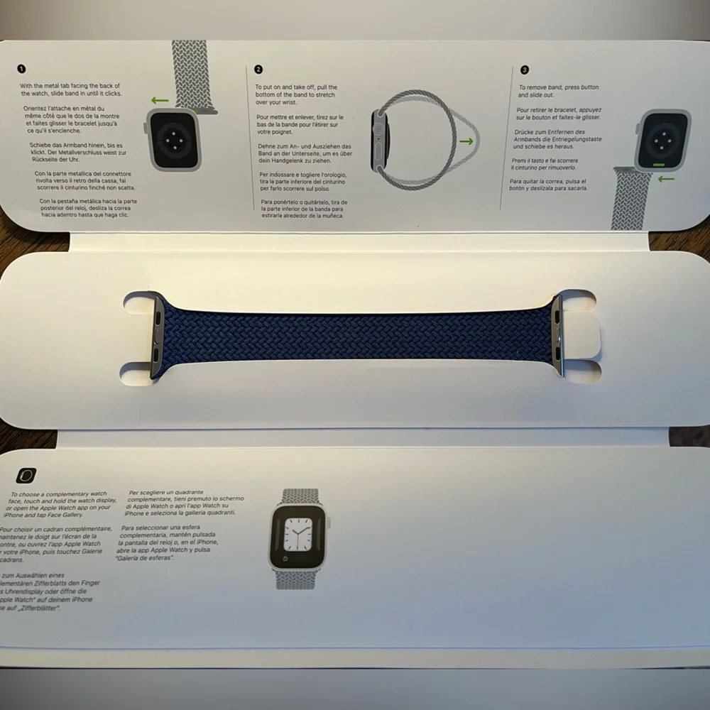 Apple Watch Band Midnight Blue Sz 44mm